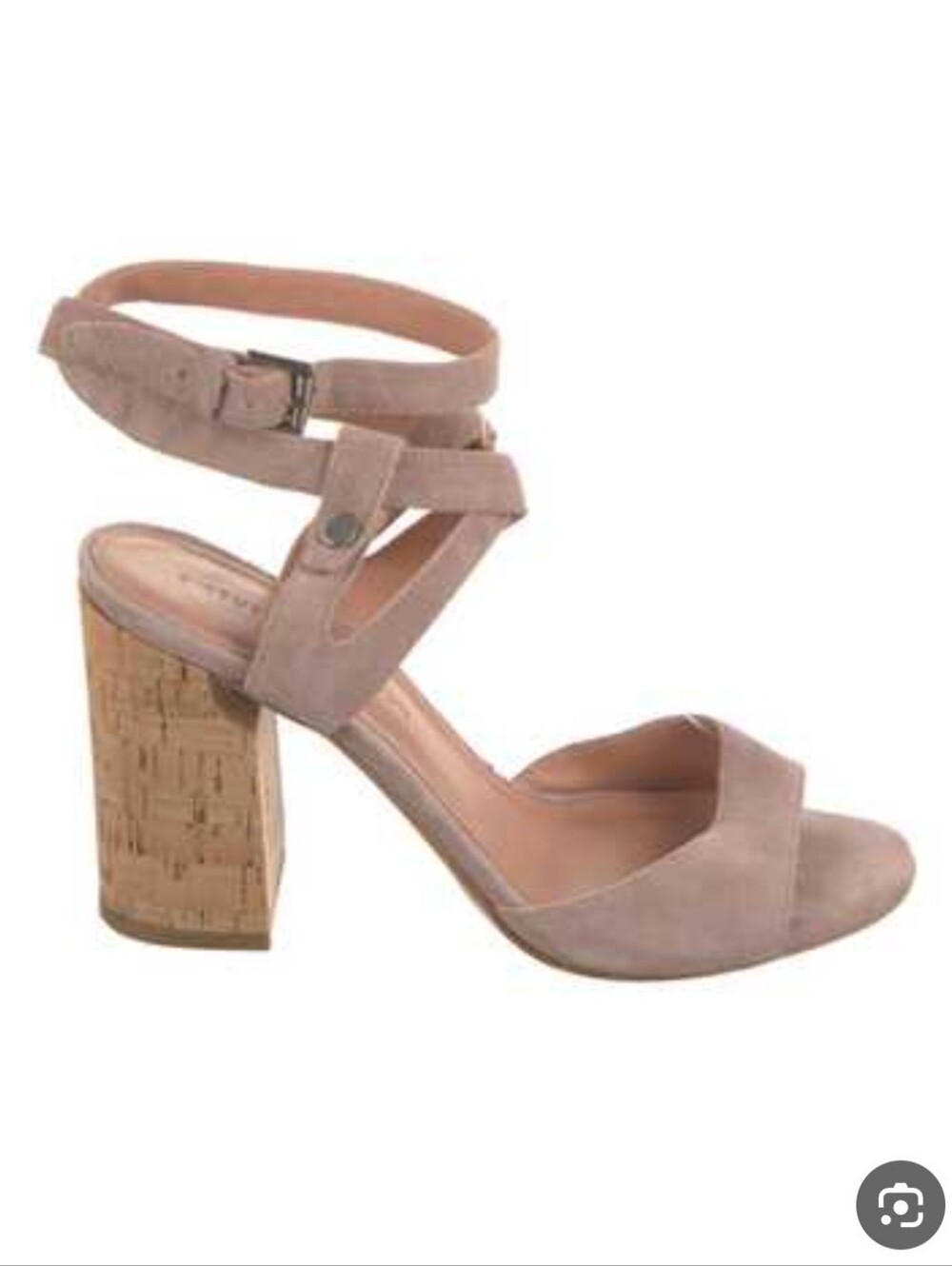 Sigerson Morrison Paulina Dusty Pink Suede Ankle Wrap Sandals